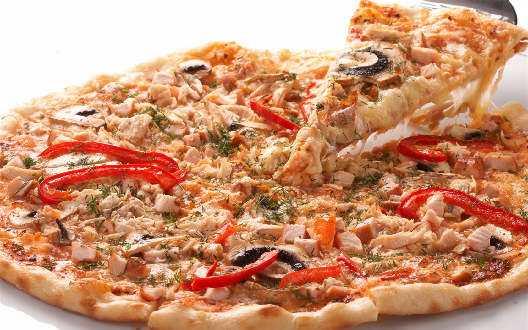 Pizza Jídlo tapety (4) #6 - 1680x1050