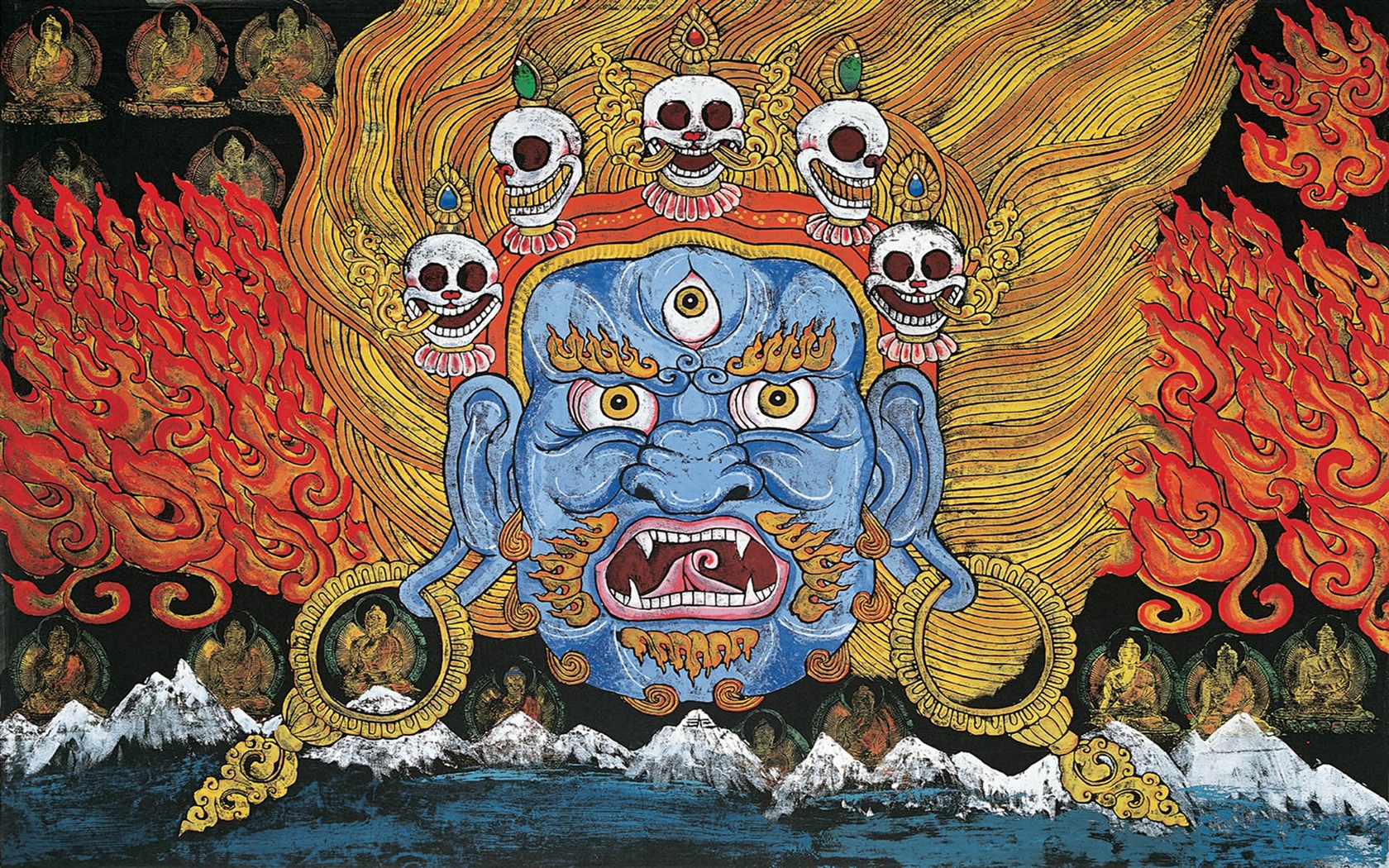 藏族祥巴版画 壁纸(一)6 - 1680x1050