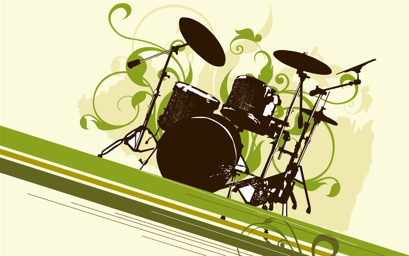 Vector musical theme wallpapers (2) #10 - 1680x1050