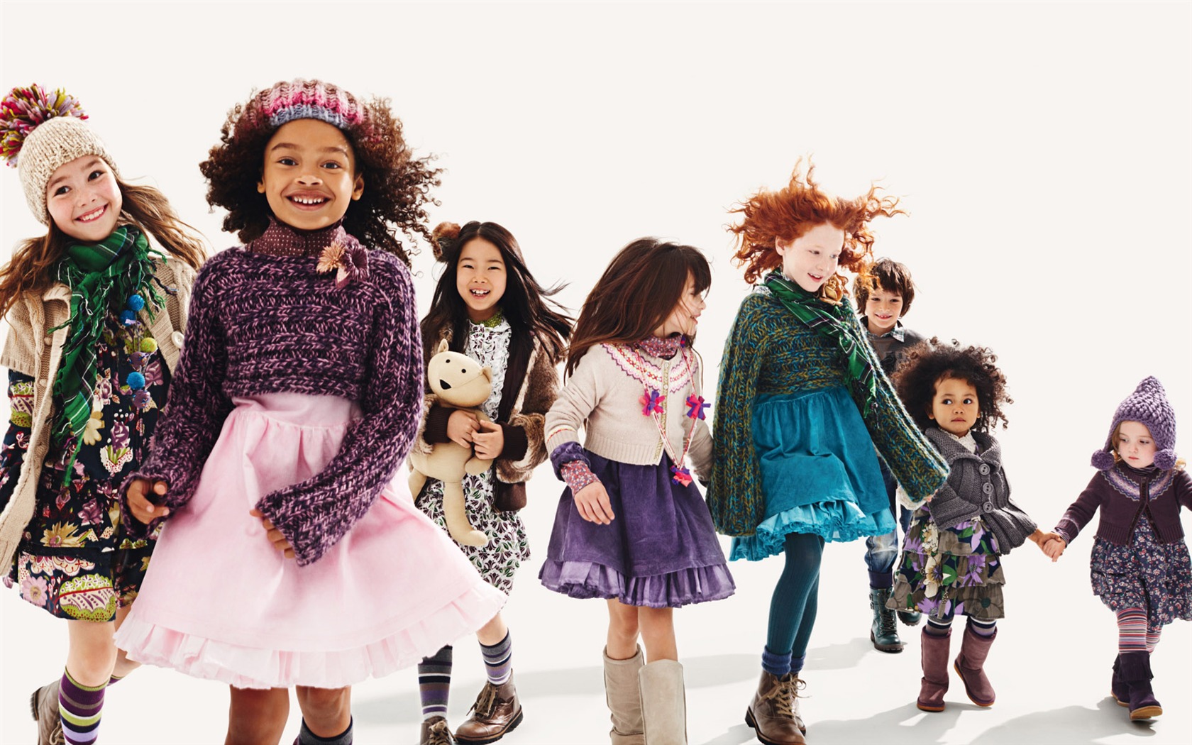 Los niños de colores de moda de papel tapiz (3) #18 - 1680x1050