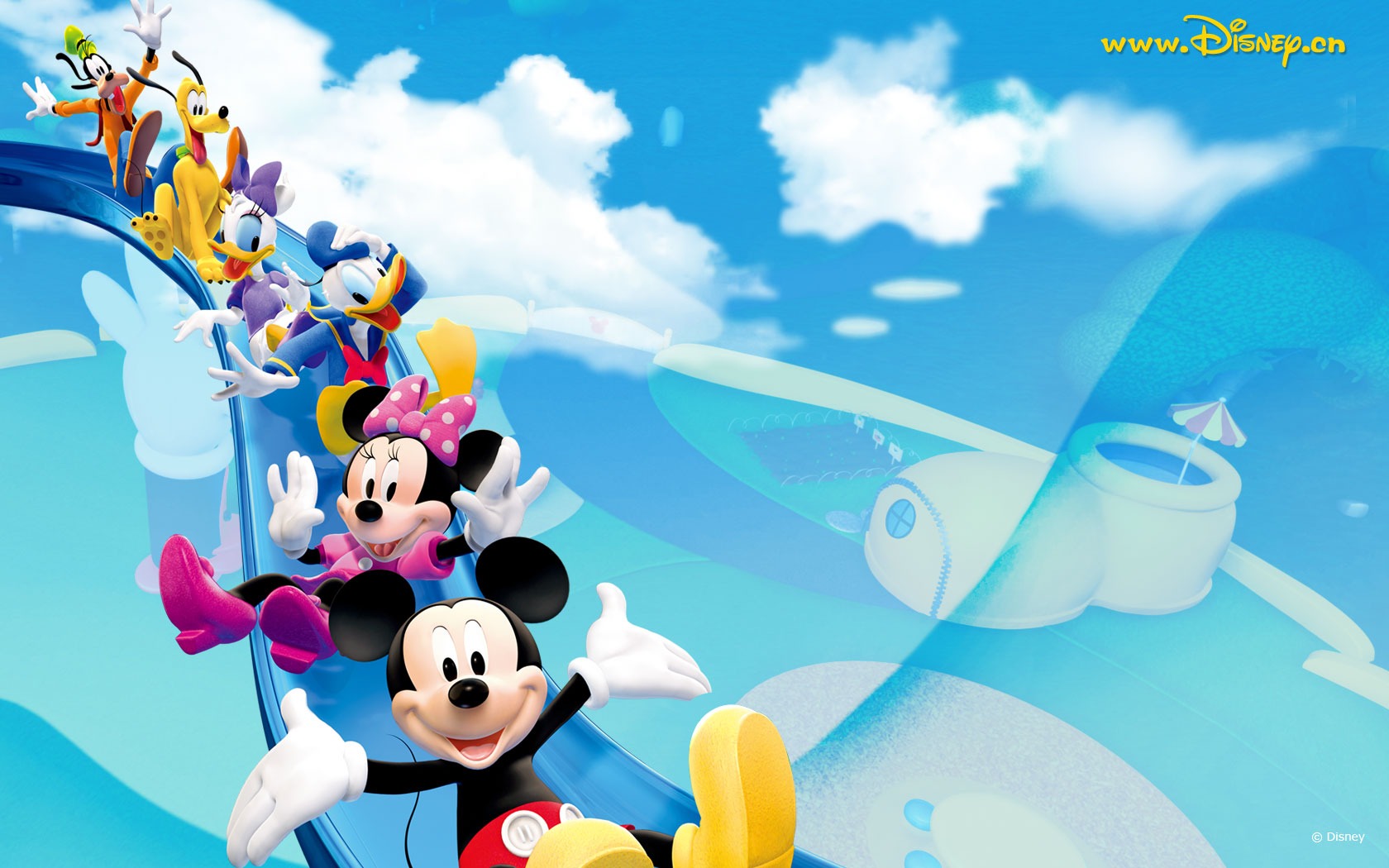 Fondo de pantalla de dibujos animados de Disney Mickey (4) #2 - 1680x1050