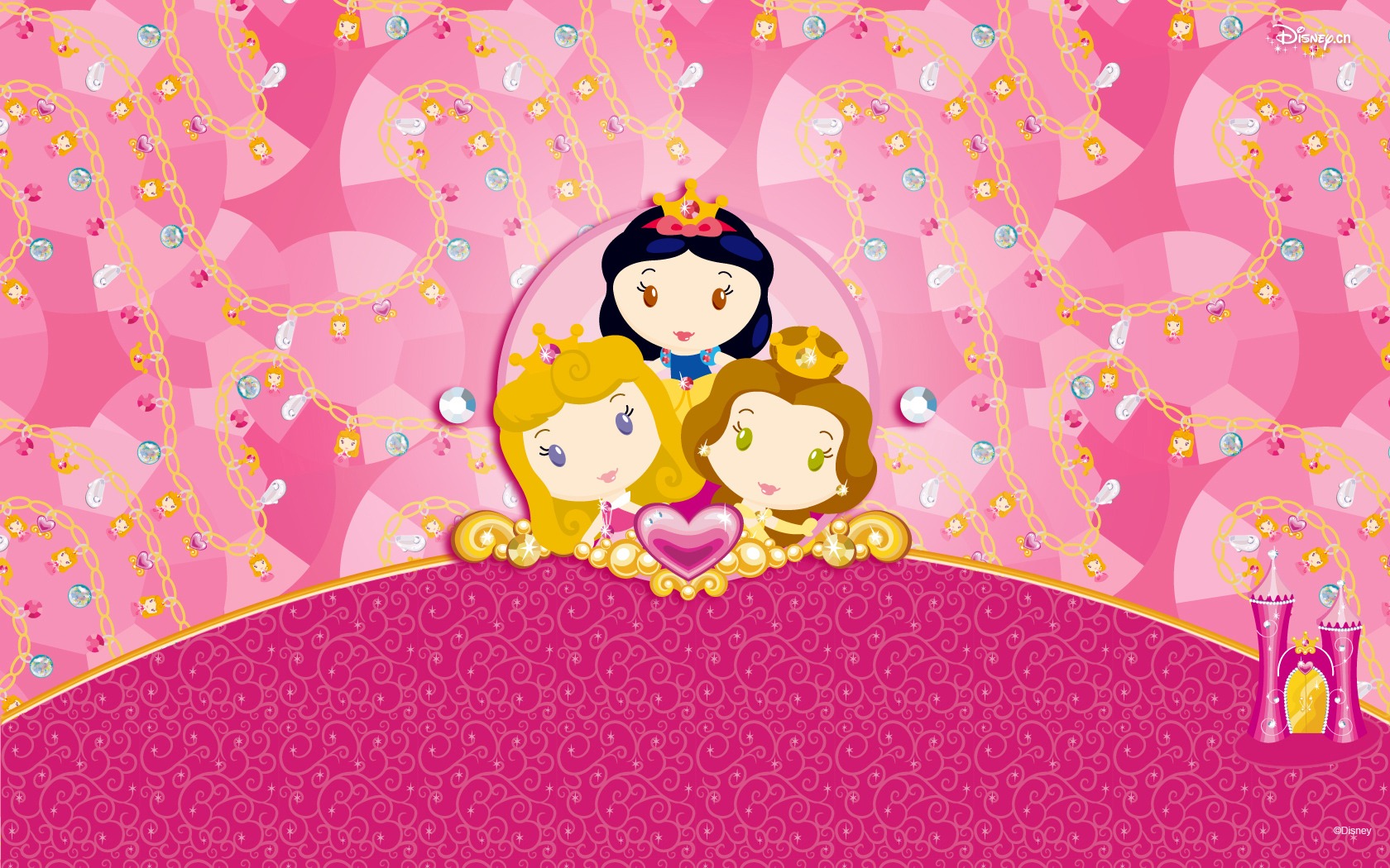 Princezna Disney karikatury tapety (2) #7 - 1680x1050