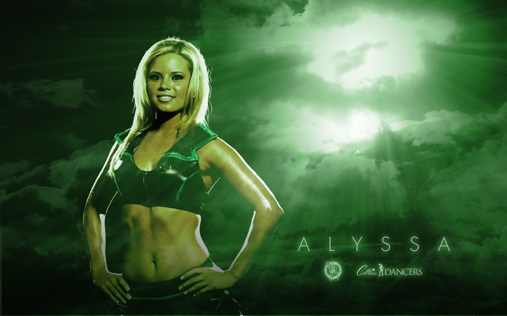 NBA 2010-11 season, the Celtics cheerleaders wallpaper #3 - 1680x1050