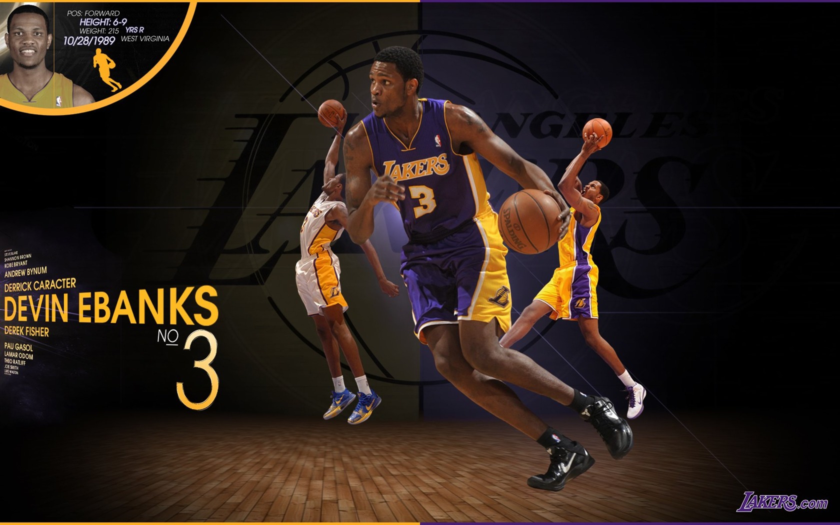 NBA la saison 2010-11, les Lakers de Los Angeles Fonds d'écran #4 - 1680x1050