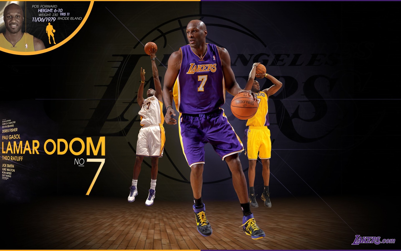 NBA la saison 2010-11, les Lakers de Los Angeles Fonds d'écran #7 - 1680x1050