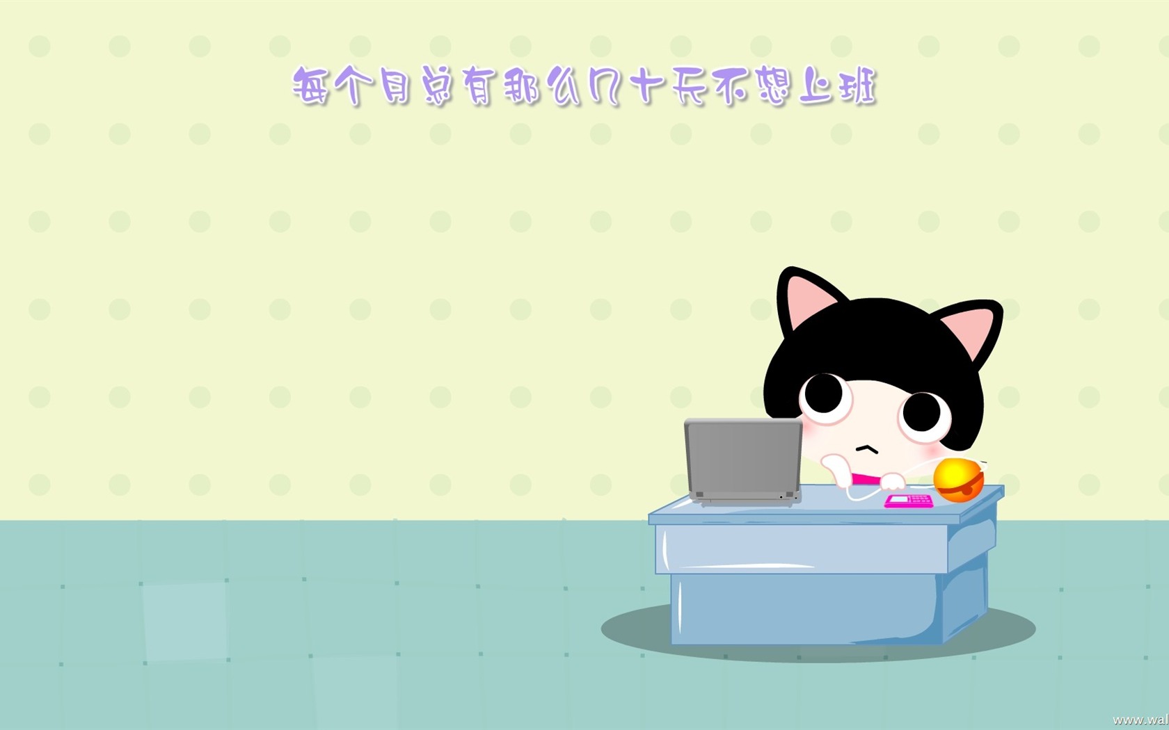 Baby cat cartoon wallpaper (5) #3 - 1680x1050