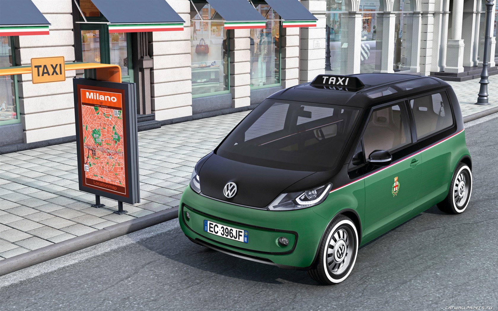 Concept Car Volkswagen Milano Taxi - 2010 HD wallpapers #2 - 1680x1050