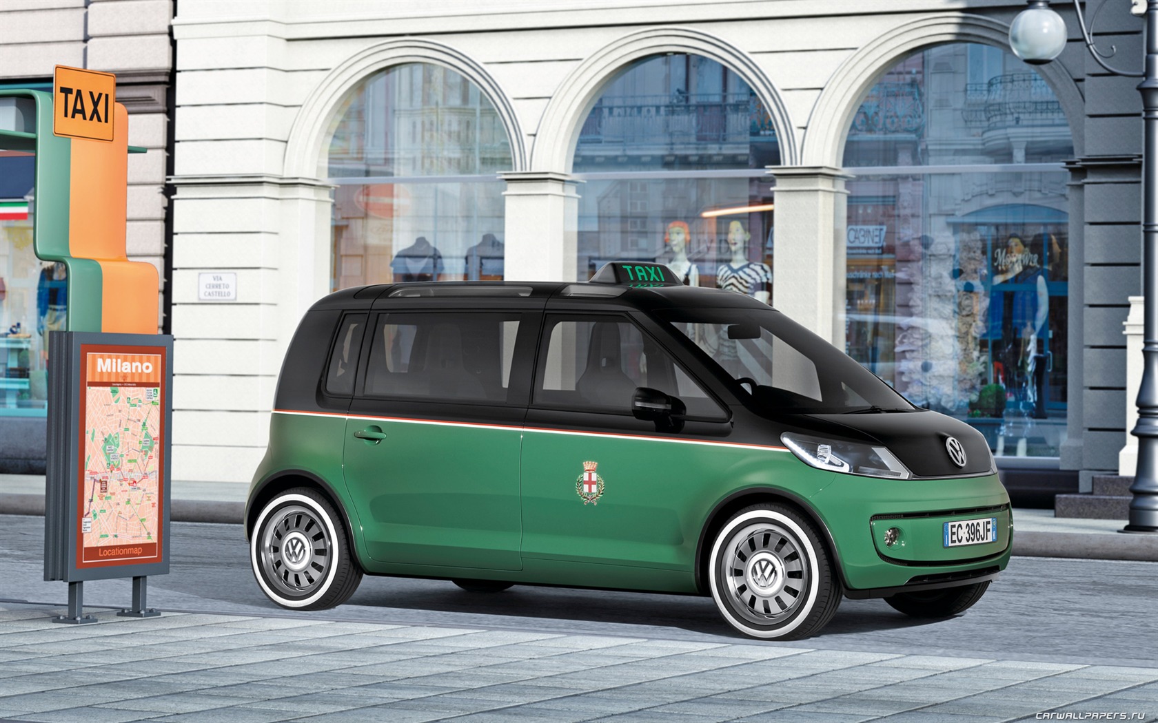 Concept Car Volkswagen Milano Taxi - 2010 HD wallpapers #3 - 1680x1050