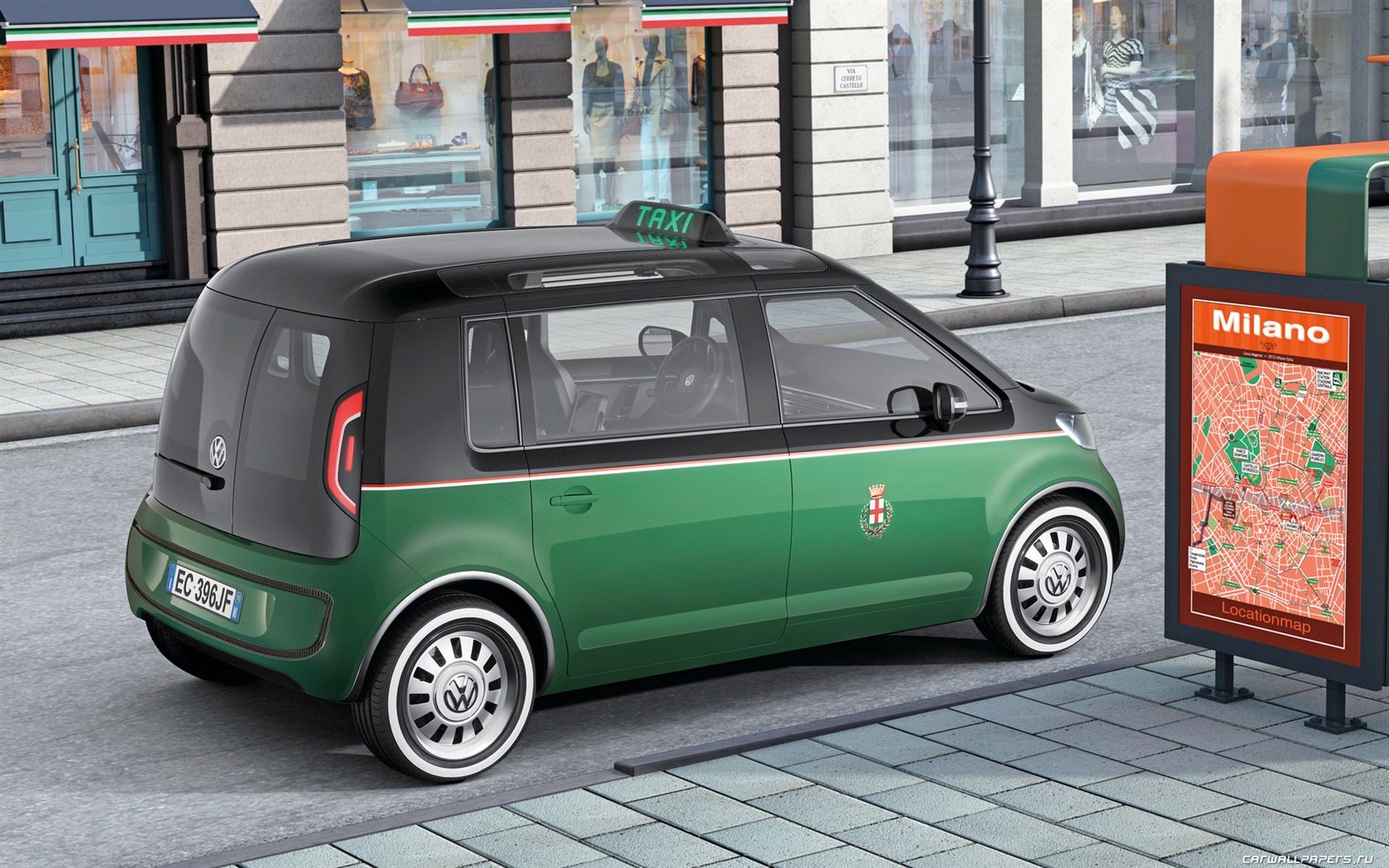 Concept Car Volkswagen Milano Taxi - 2010 HD wallpapers #5 - 1680x1050