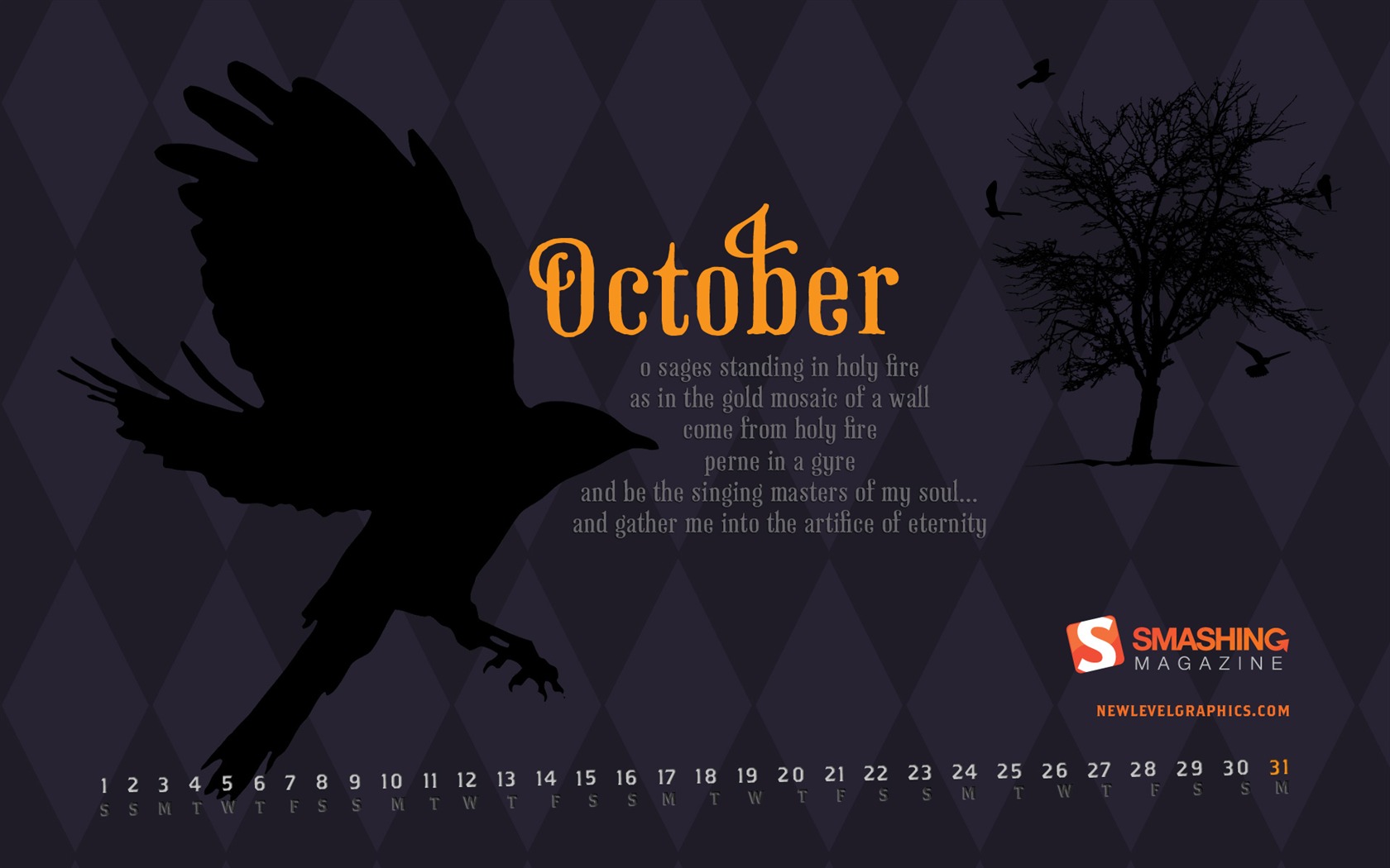 October 2011 Calendar Wallpaper (2) #8 - 1680x1050