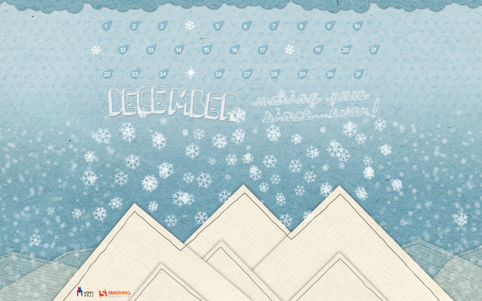 December 2011 Calendar wallpaper (2) #7 - 1680x1050