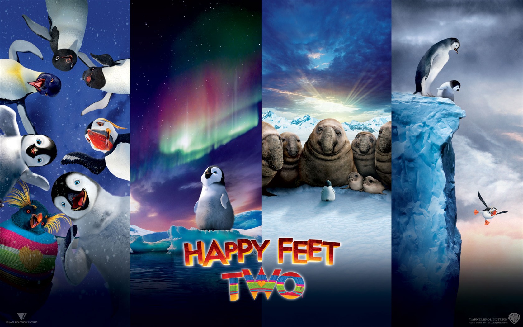 Happy Feet Deux fonds d'écran HD #9 - 1680x1050