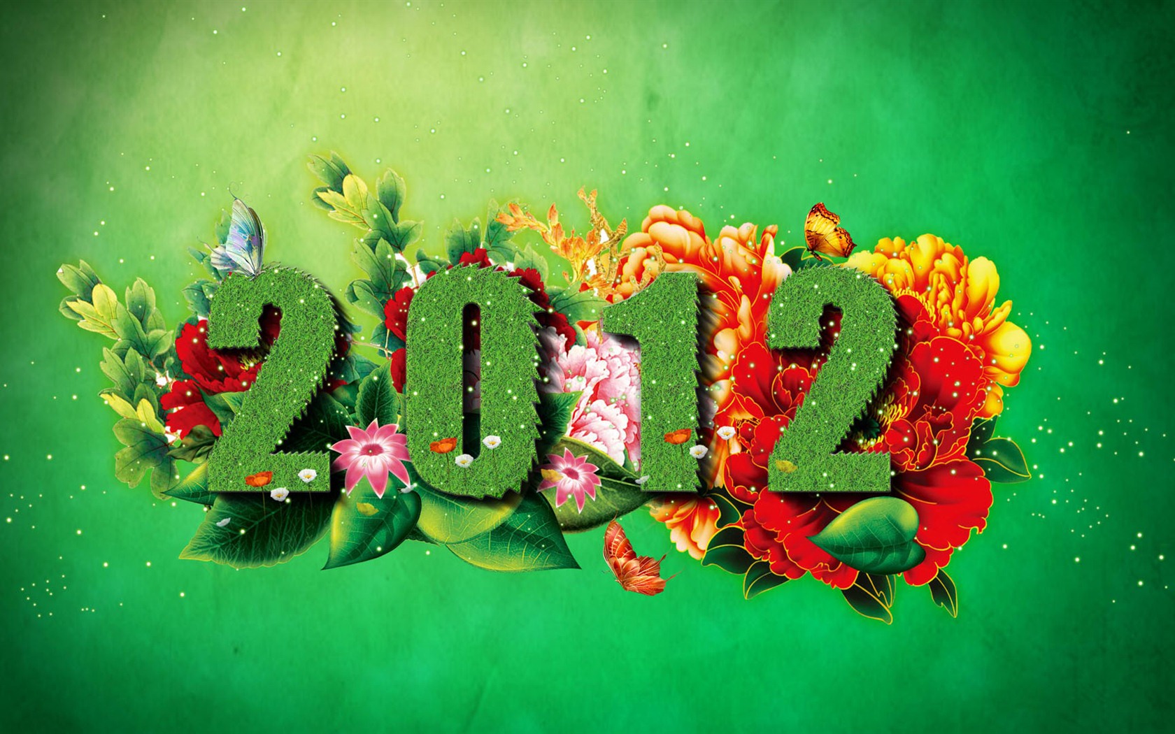 2012 New Year wallpapers (1) #19 - 1680x1050