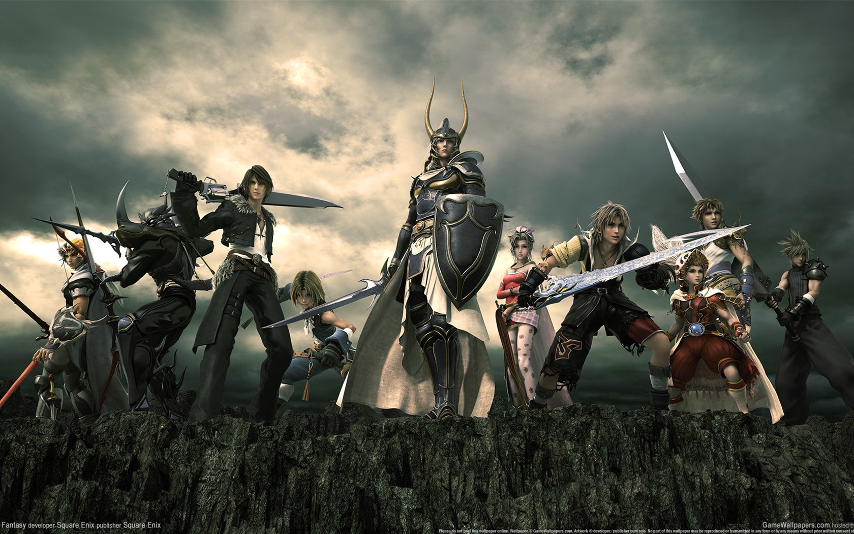 Dissidia 012: Duodecim Final Fantasy HD fondos de pantalla #13 - 1680x1050