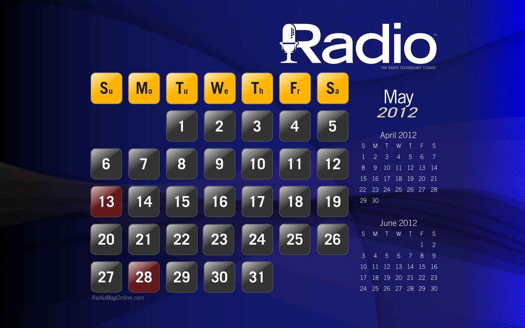 Calendario Mayo 2012 Fondos de pantalla (1) #2 - 1680x1050