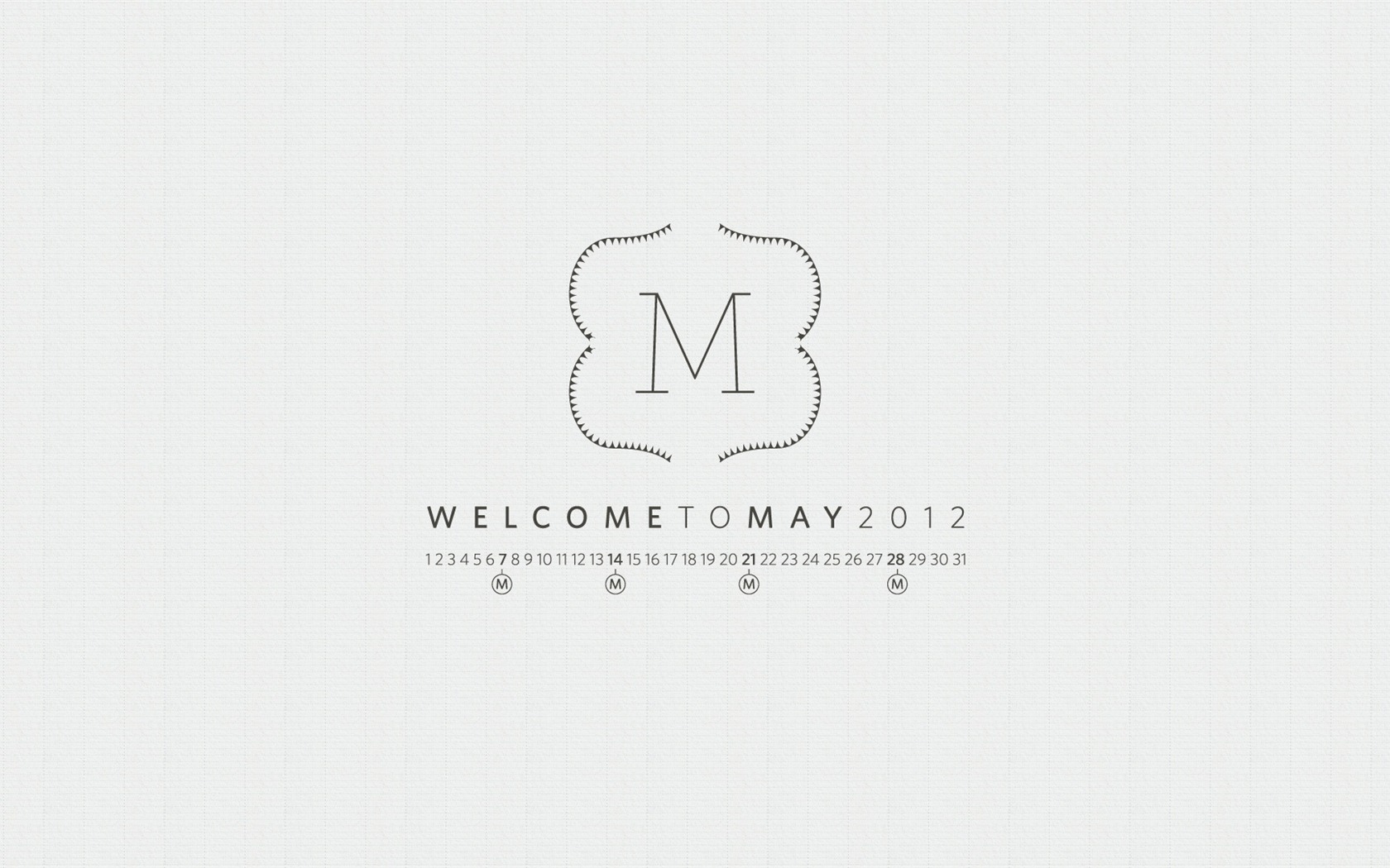 Май 2012 Календарь обои (2) #18 - 1680x1050