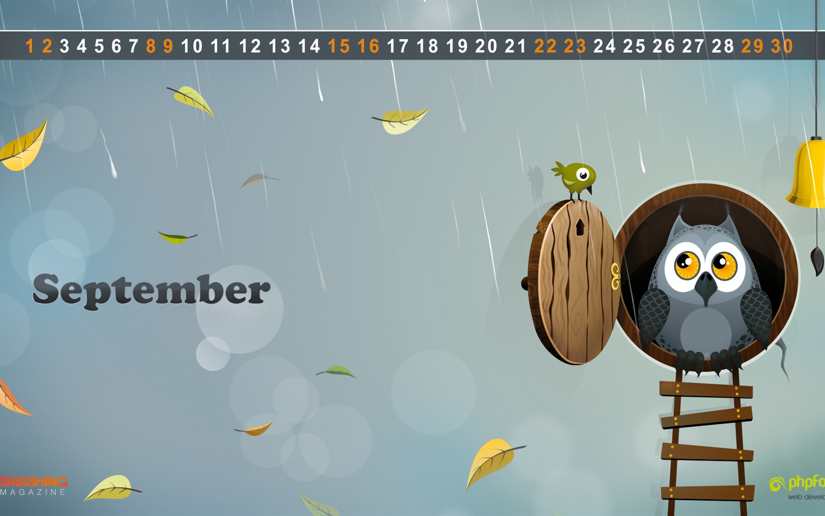 Сентябрь 2012 Календарь обои (1) #17 - 1680x1050