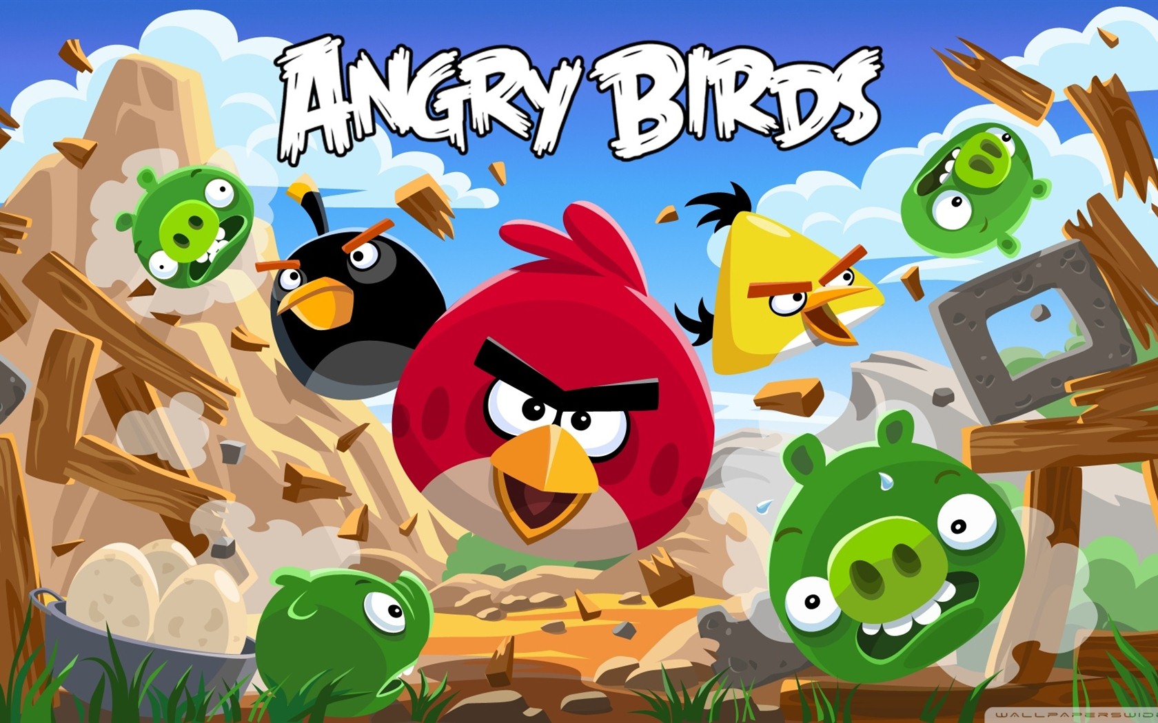 Angry Birds Game Wallpapers #10 - 1680x1050