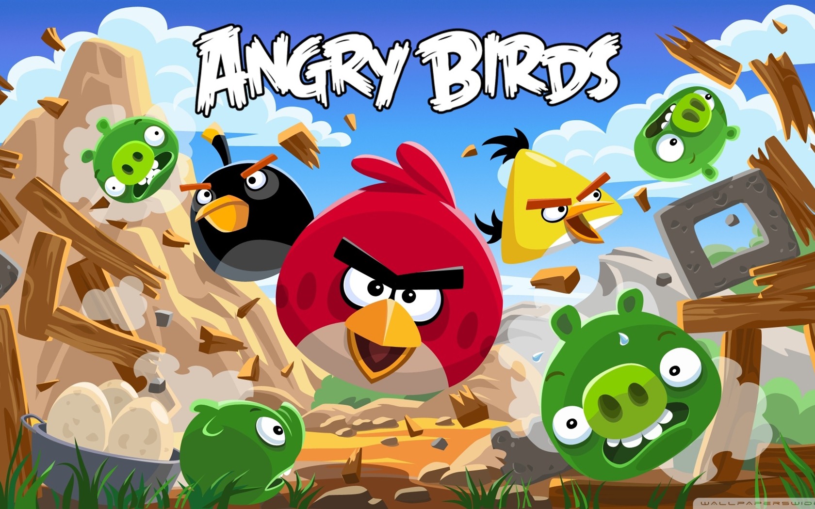 Angry Birds Spiel wallpapers #10 - 1680x1050