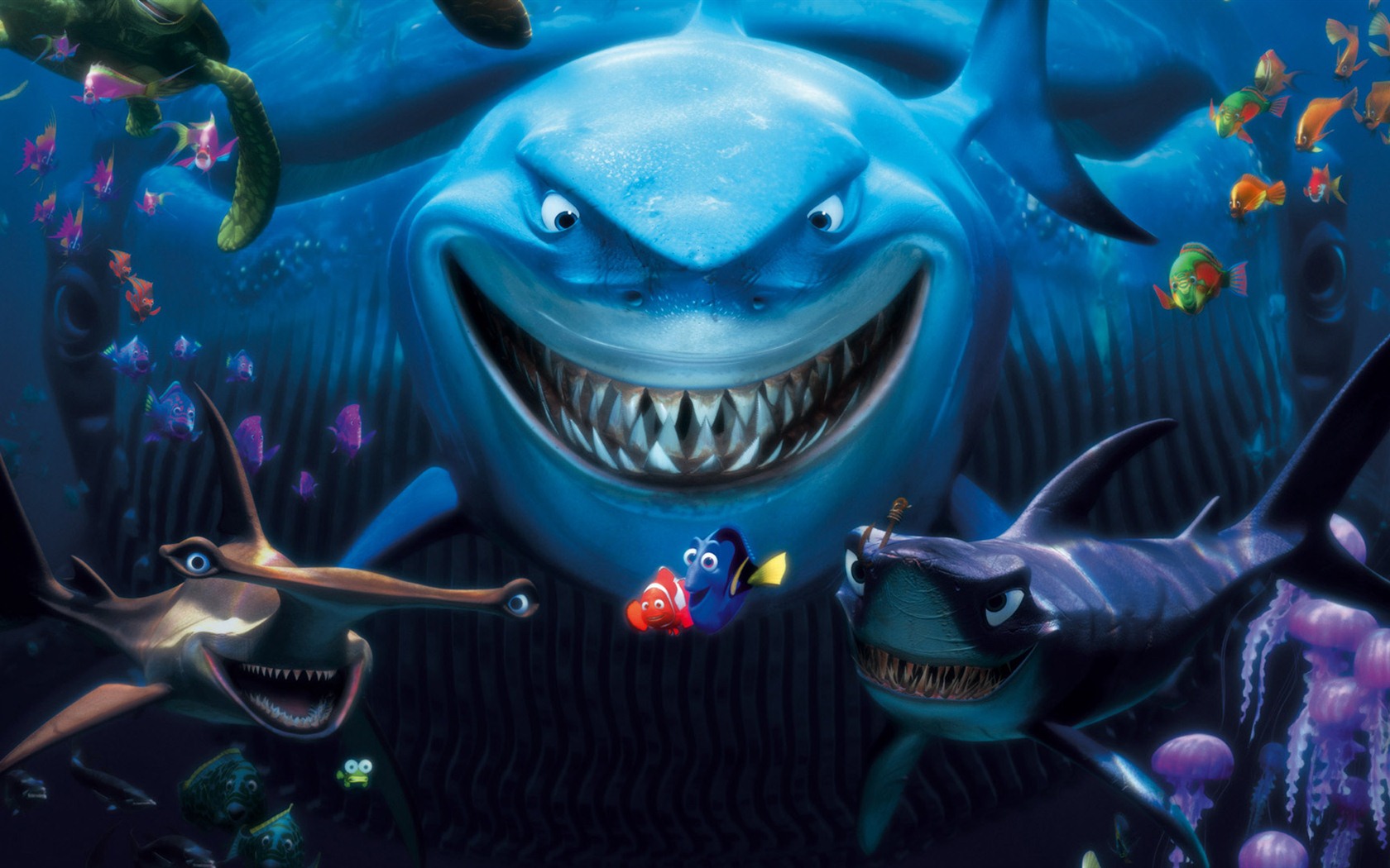 Buscando a Nemo 3D 2012 HD fondos de pantalla #15 - 1680x1050
