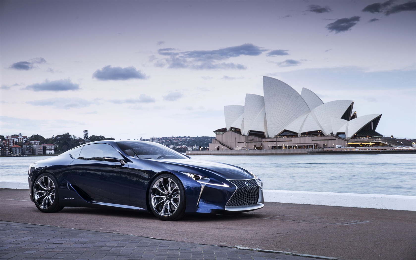 2012 Lexus LF-LC синий концепцию HD обои #2 - 1680x1050