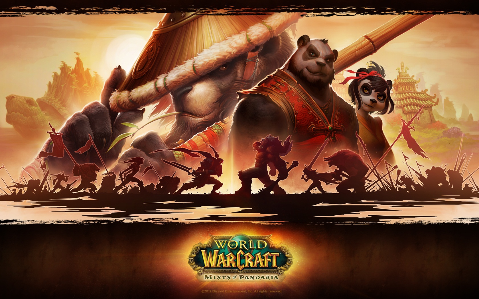 World of Warcraftの：Pandaria HDの壁紙のミスト #7 - 1680x1050