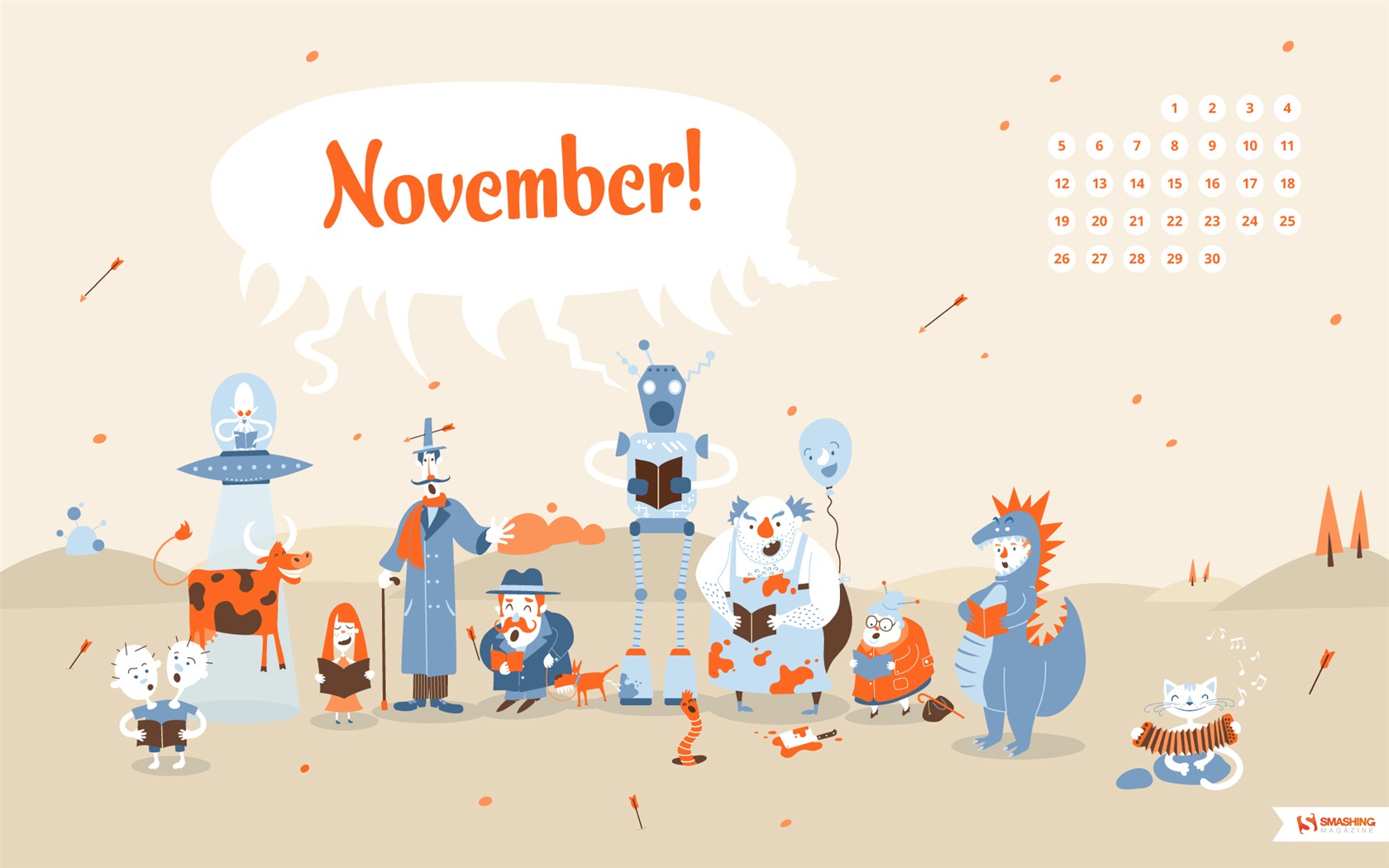 November 2012 Kalender Wallpaper (1) #9 - 1680x1050
