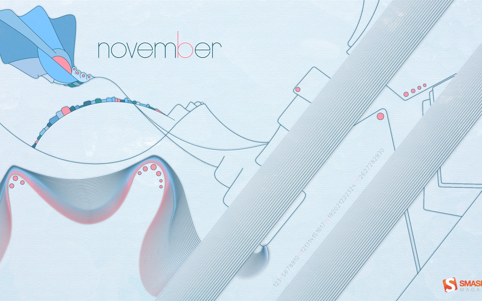 November 2012 Calendar wallpaper (1) #16 - 1680x1050