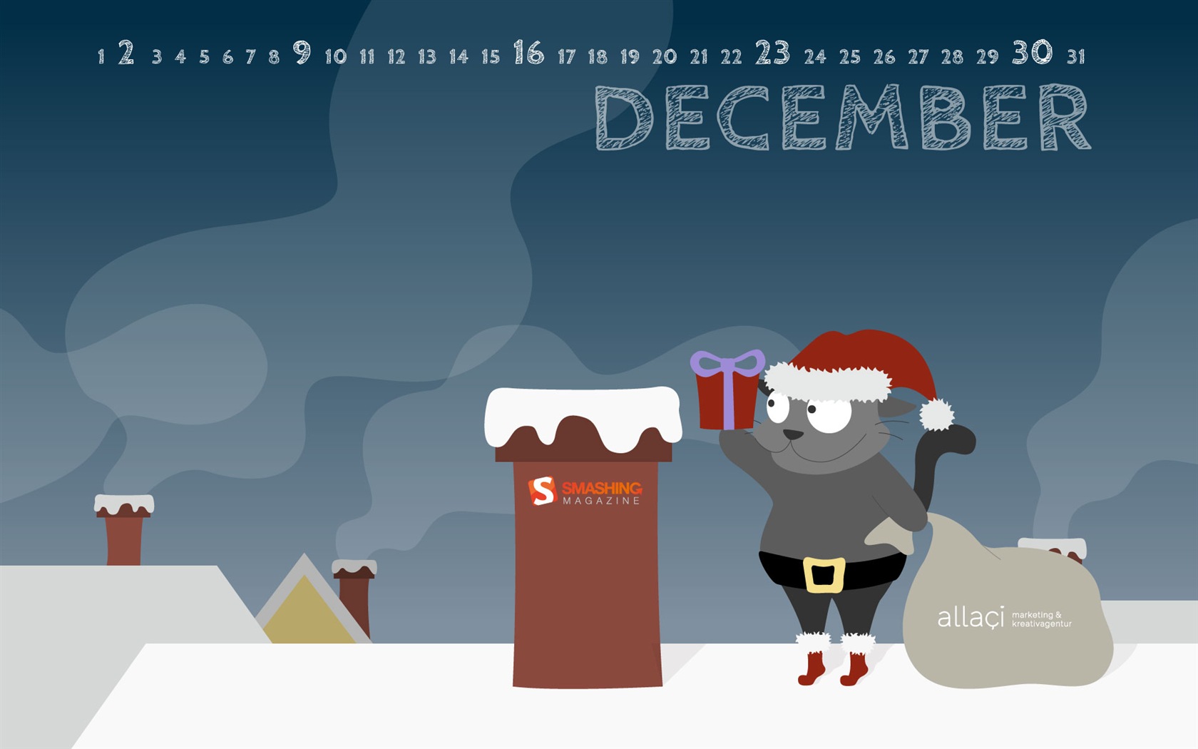 Dezember 2012 Kalender Wallpaper (1) #20 - 1680x1050