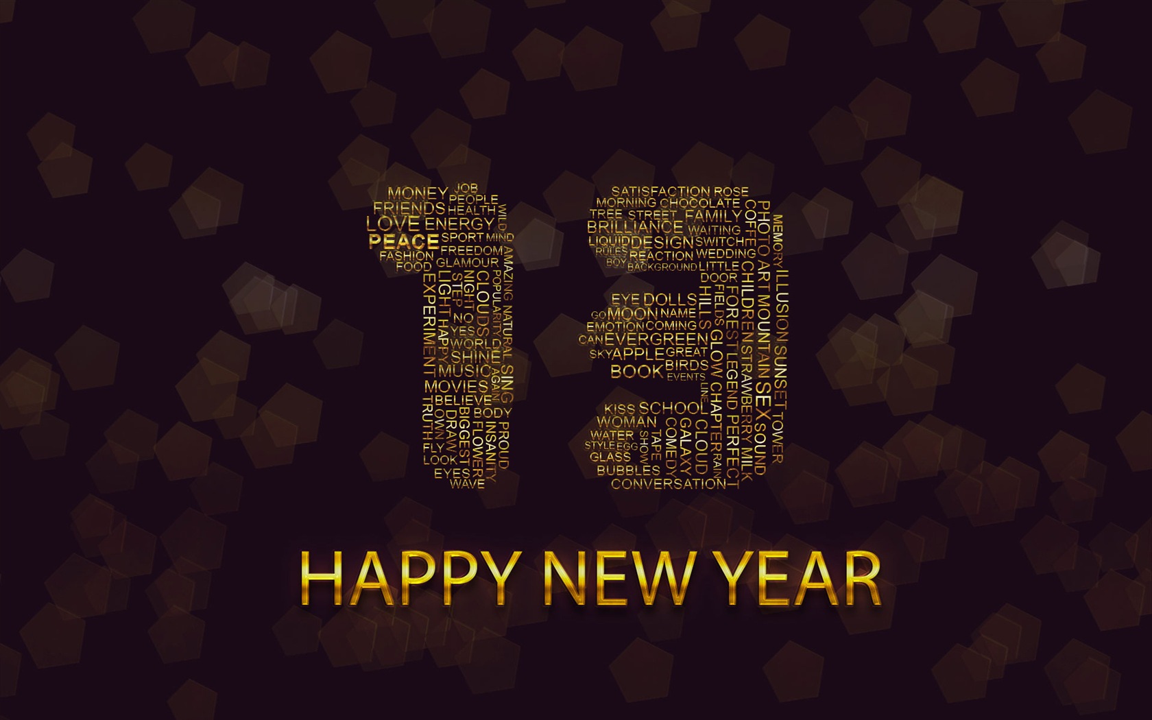 2013 Šťastný Nový Rok HD Tapety na plochu #12 - 1680x1050