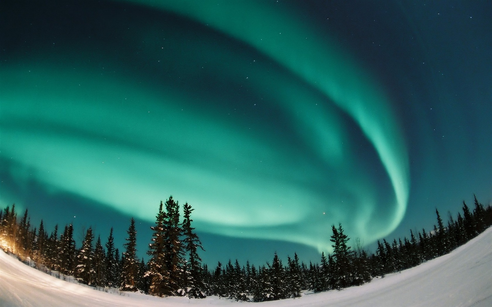 Природные чудеса Northern Lights HD обои (1) #12 - 1680x1050
