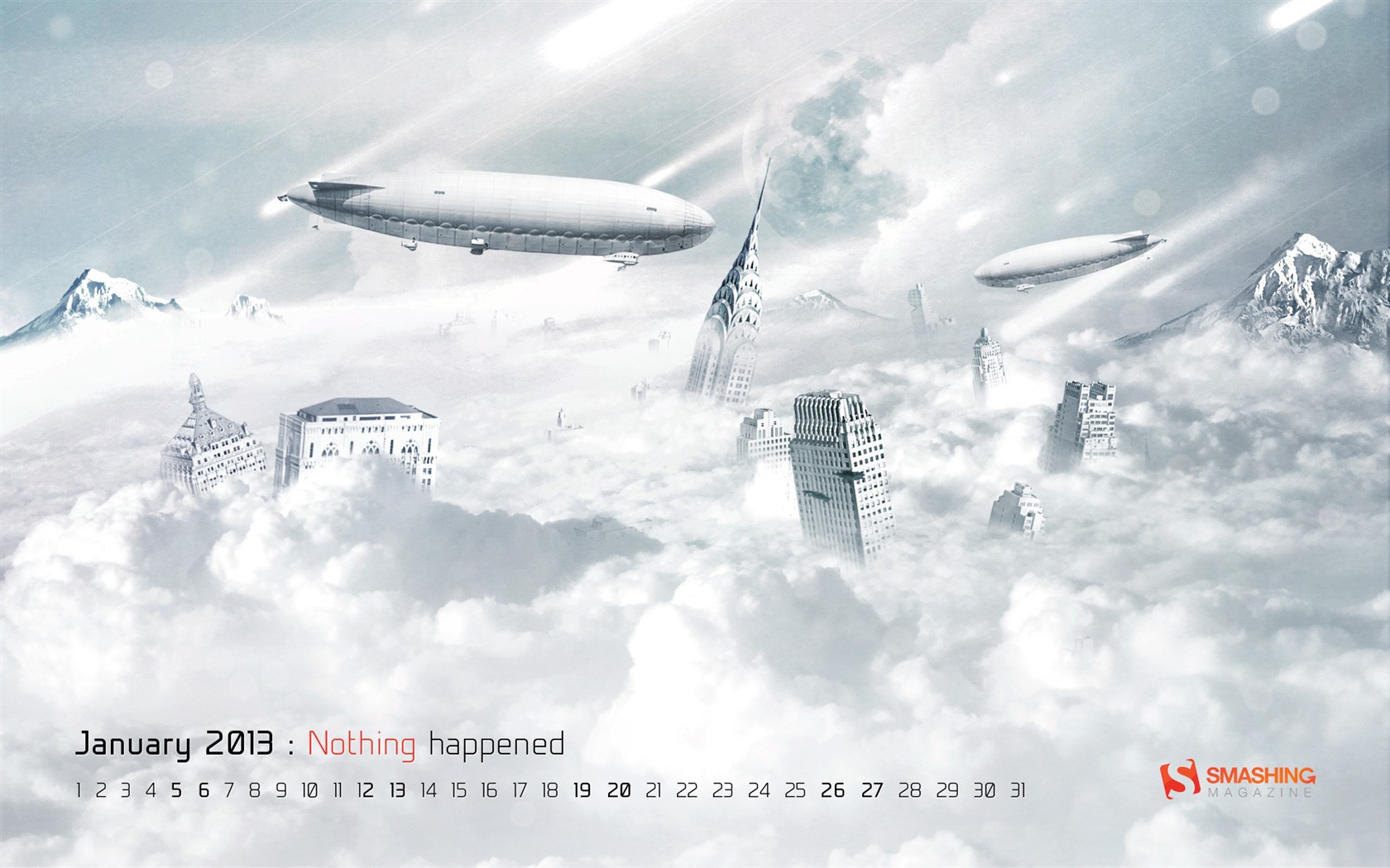 01 2013 Calendar fondo de pantalla (2) #3 - 1680x1050