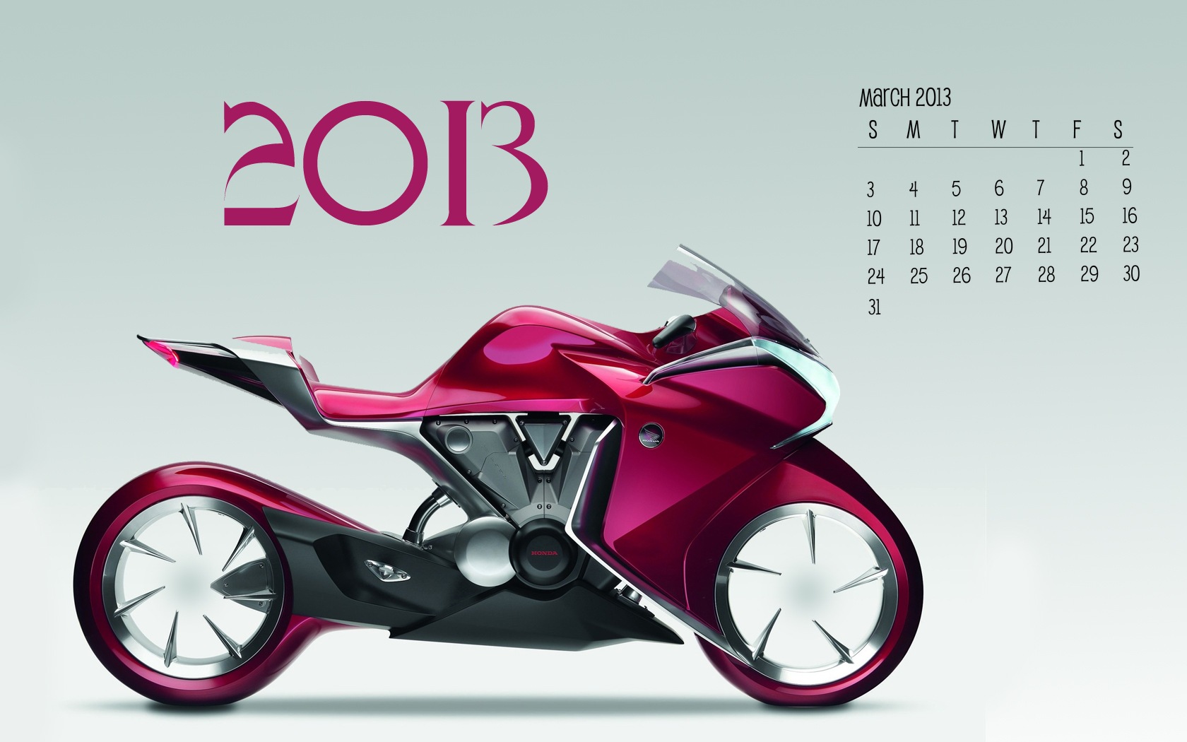 March 2013 calendar wallpaper (2) #19 - 1680x1050