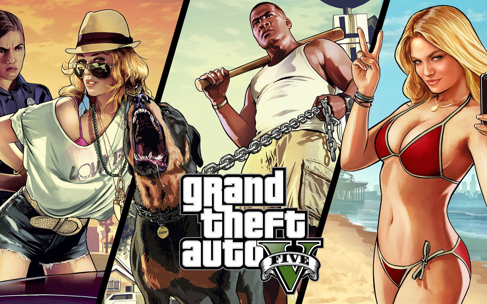 Grand Theft Auto V GTA 5 обои HD игры #17 - 1680x1050