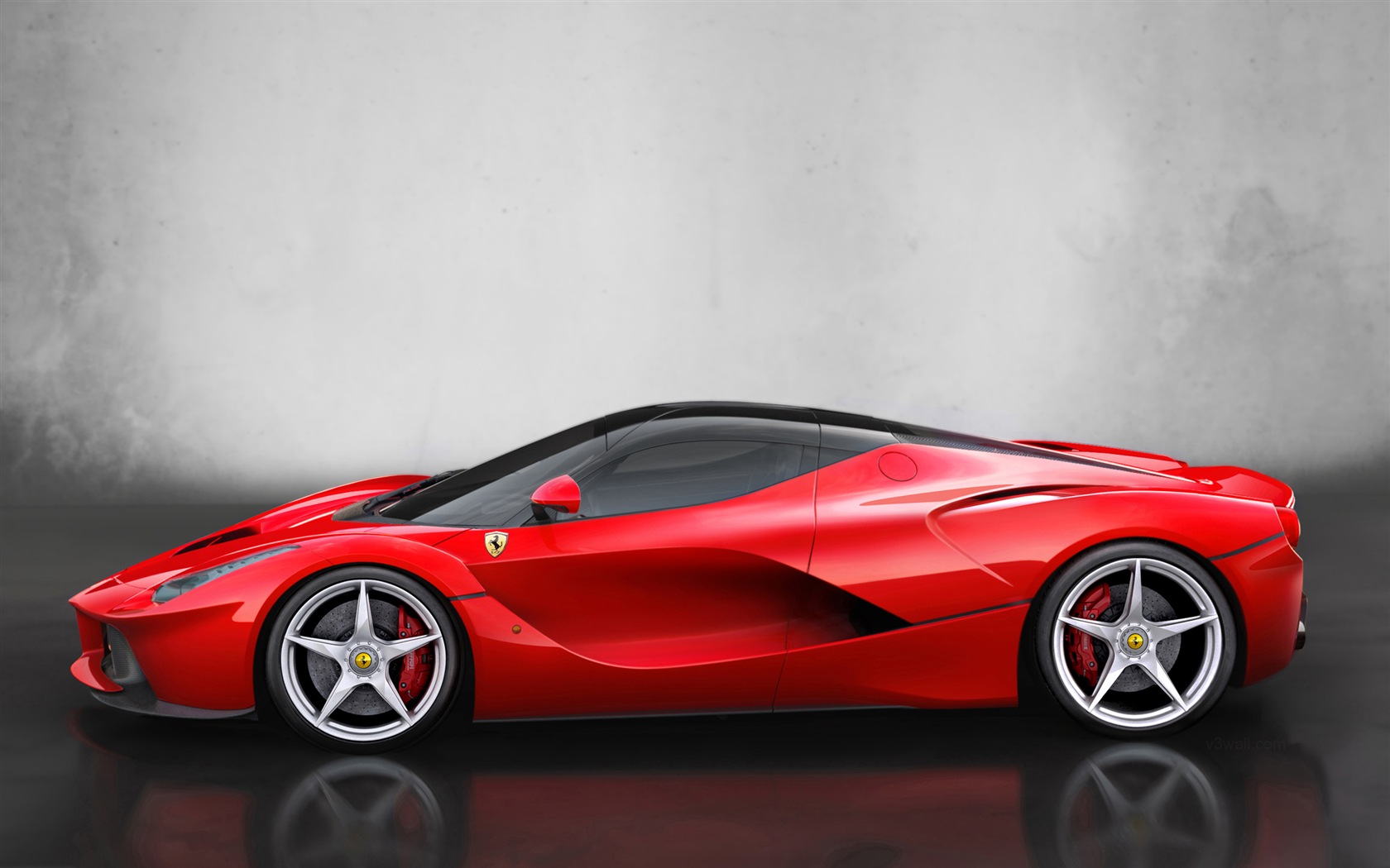 2013 Ferrari LaFerrari 法拉利LaFerrari红色超级跑车高清壁纸4 - 1680x1050