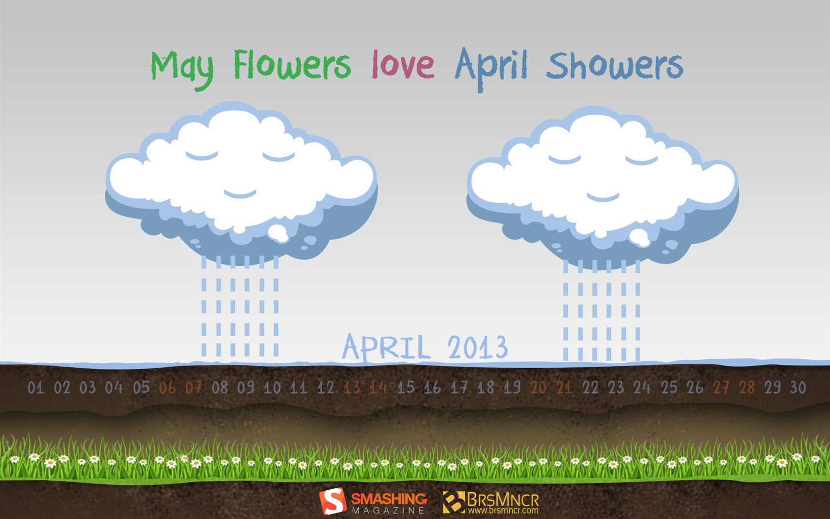 April 2013 Calendar wallpaper (1) #13 - 1680x1050