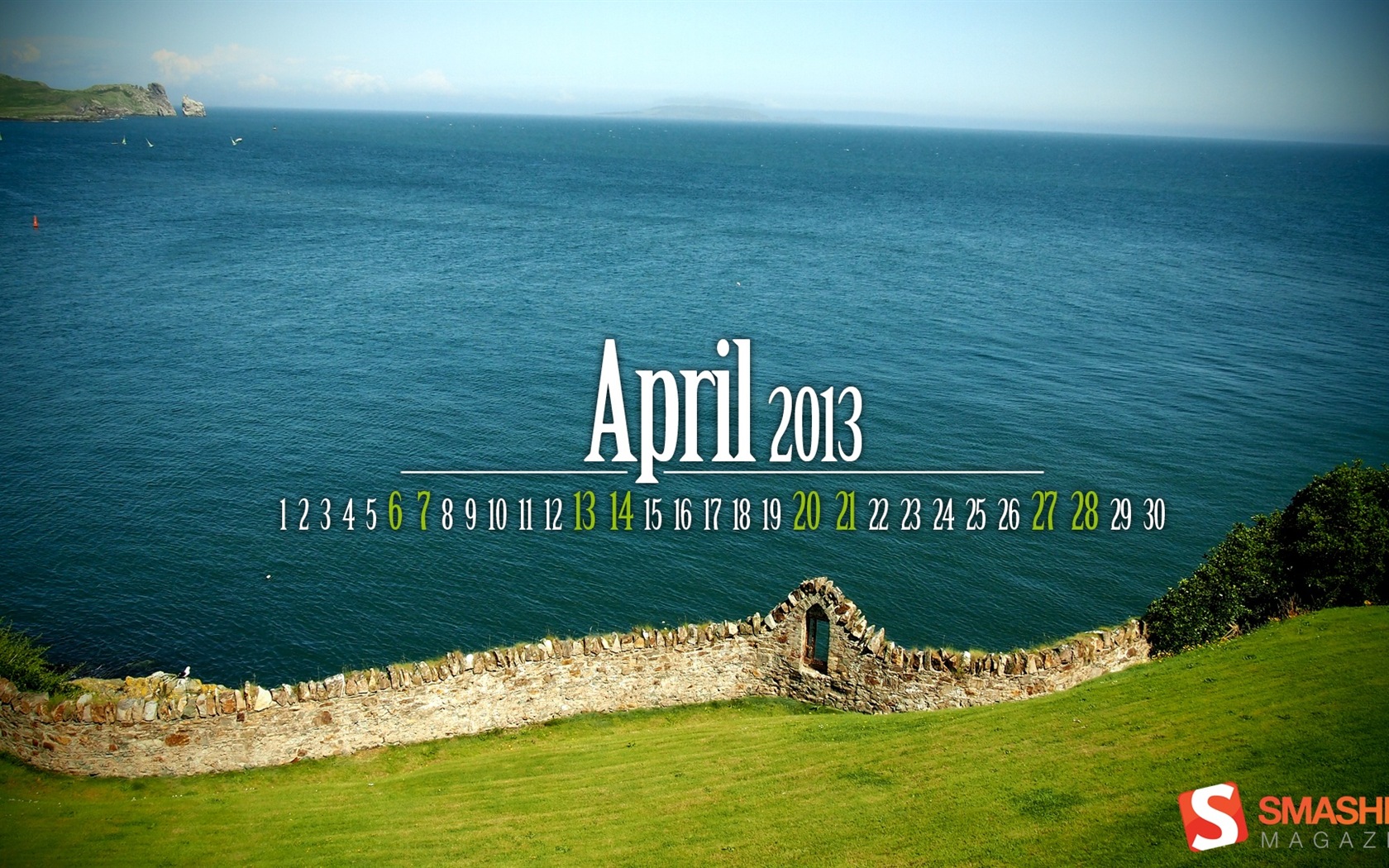 April 2013 Kalender Wallpaper (2) #25 - 1680x1050