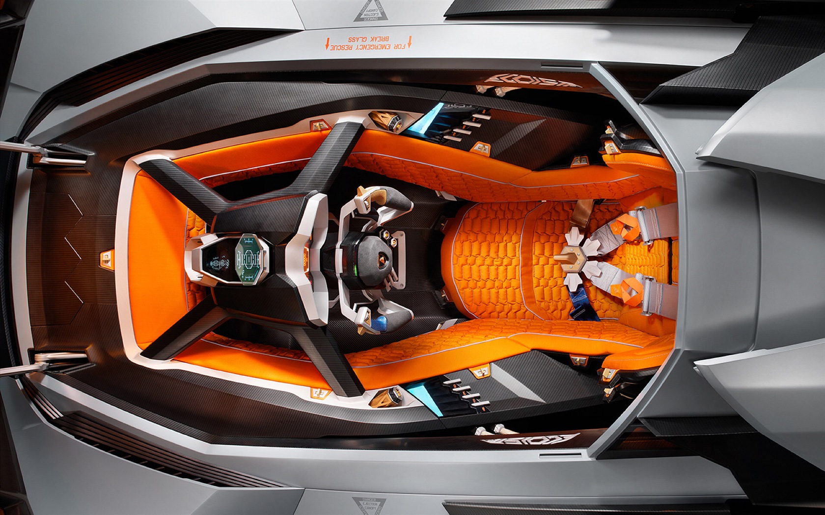Lamborghini Egoista концепция суперкара HD обои #4 - 1680x1050