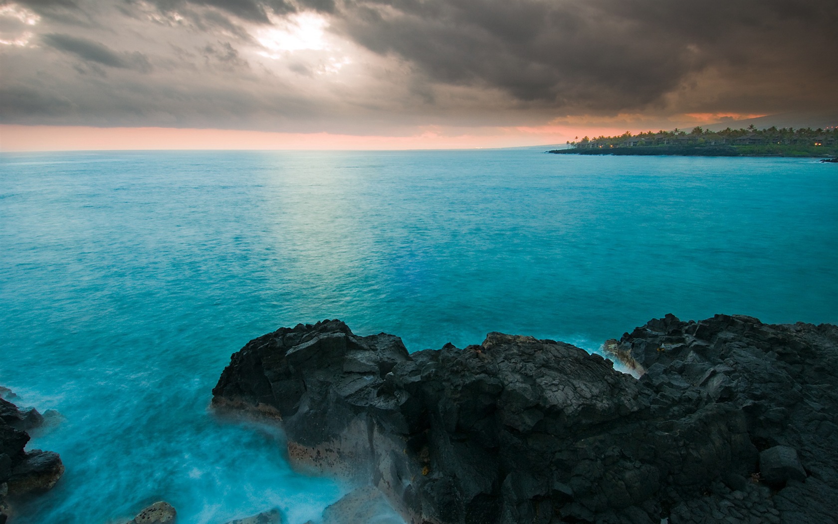 Blaues Meer Küste Landschaft HD Wallpaper #15 - 1680x1050