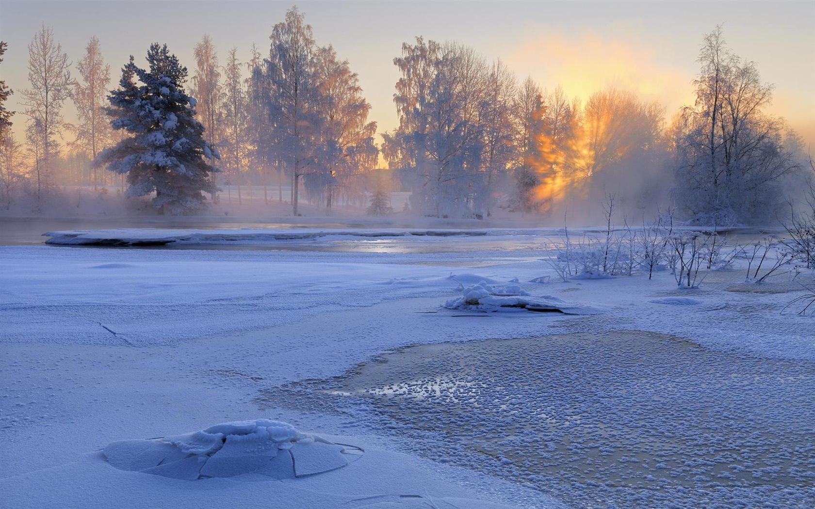 스웨덴 사계절 자연의 아름다움 HD 배경 화면 #15 - 1680x1050