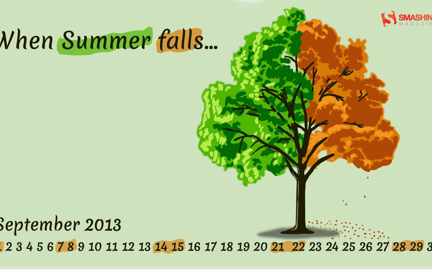 September 2013 Kalender Wallpaper (2) #19 - 1680x1050