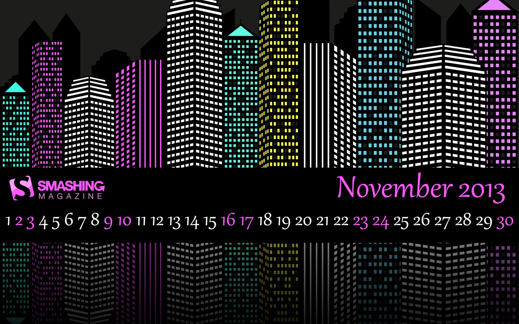 Ноябрь 2013 Календарь обои (2) #16 - 1680x1050