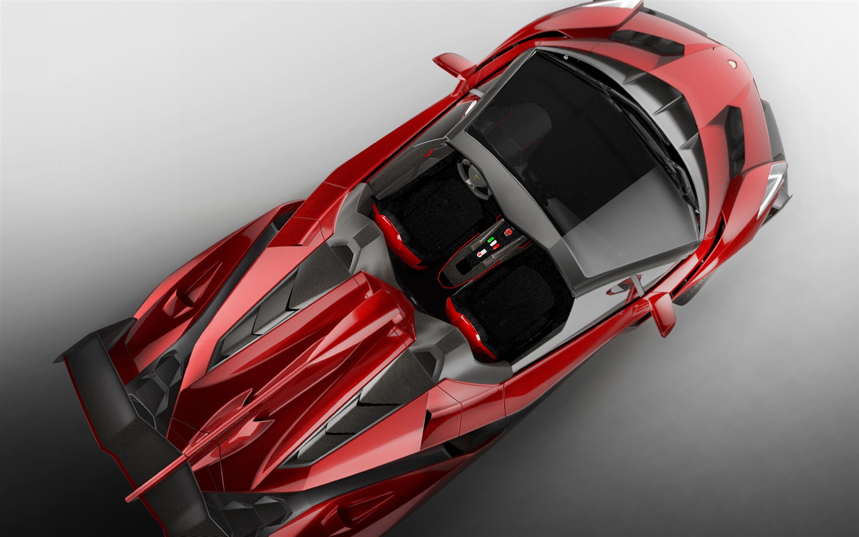 2014 Lamborghini Veneno Roadster rouge supercar écran HD #5 - 1680x1050