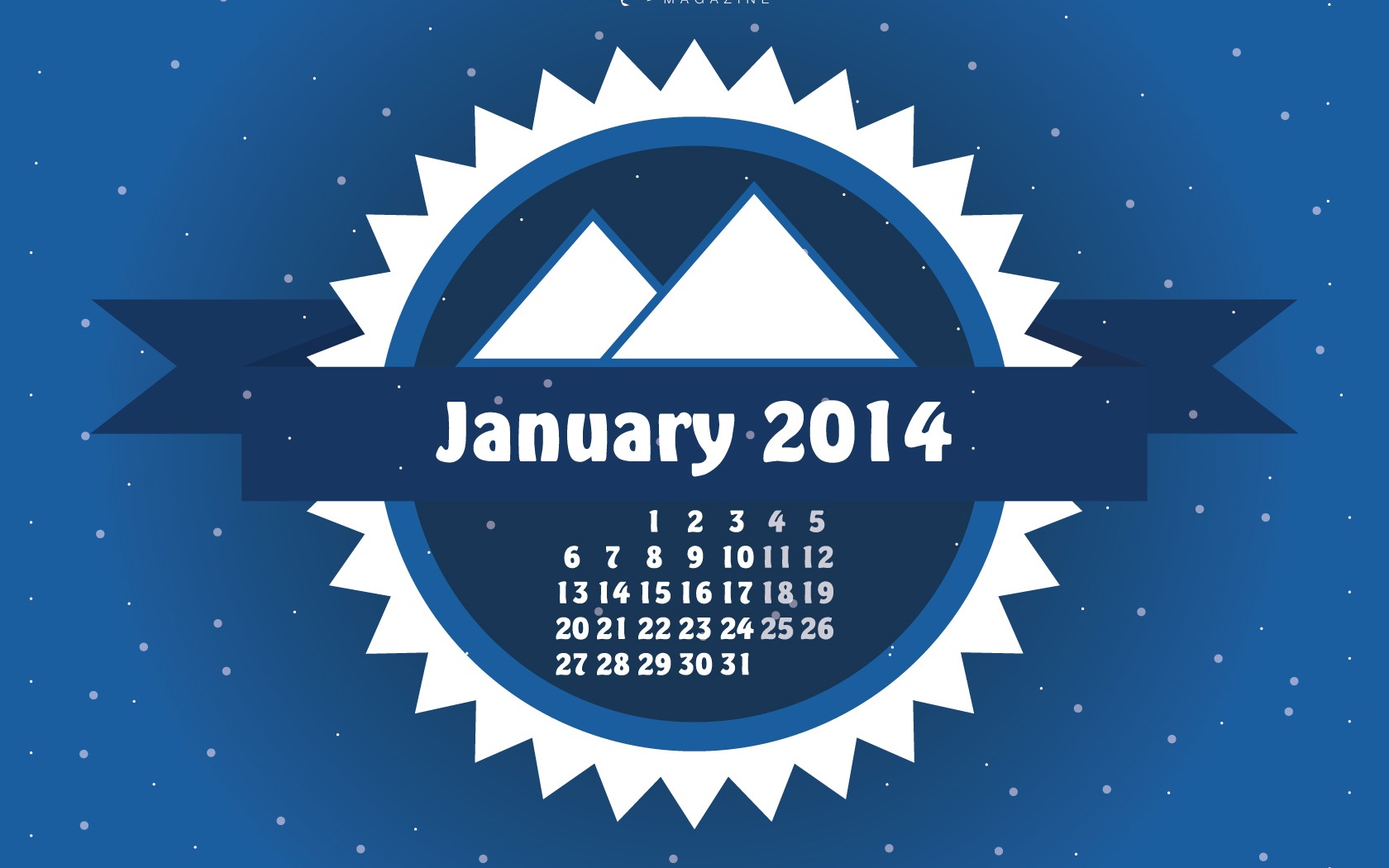 01 2014 Calendar Wallpaper (1) #12 - 1680x1050