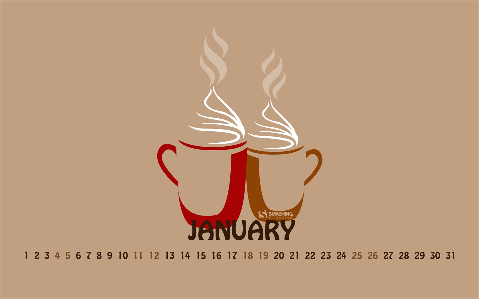 January 2014 Calendar Wallpaper (2) #18 - 1680x1050