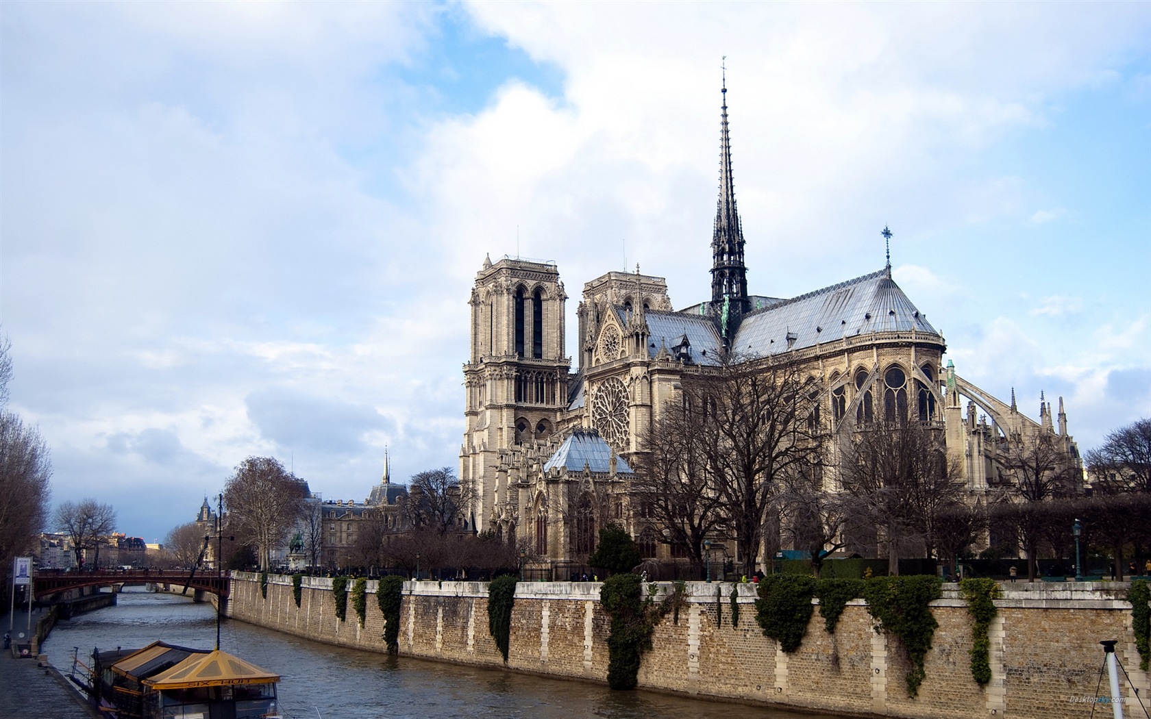 巴黎圣母院 高清风景壁纸9 - 1680x1050