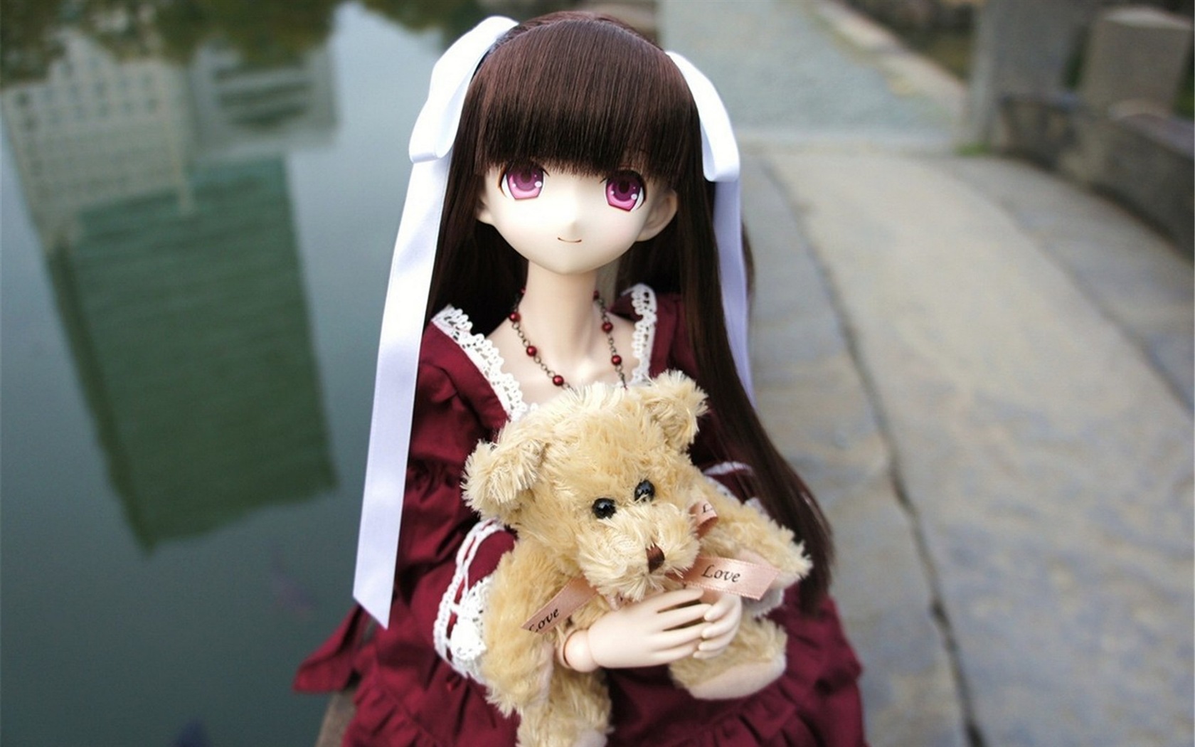 아름다운 슈퍼 Dollfie 장난감 소녀의 HD 배경 화면 #10 - 1680x1050