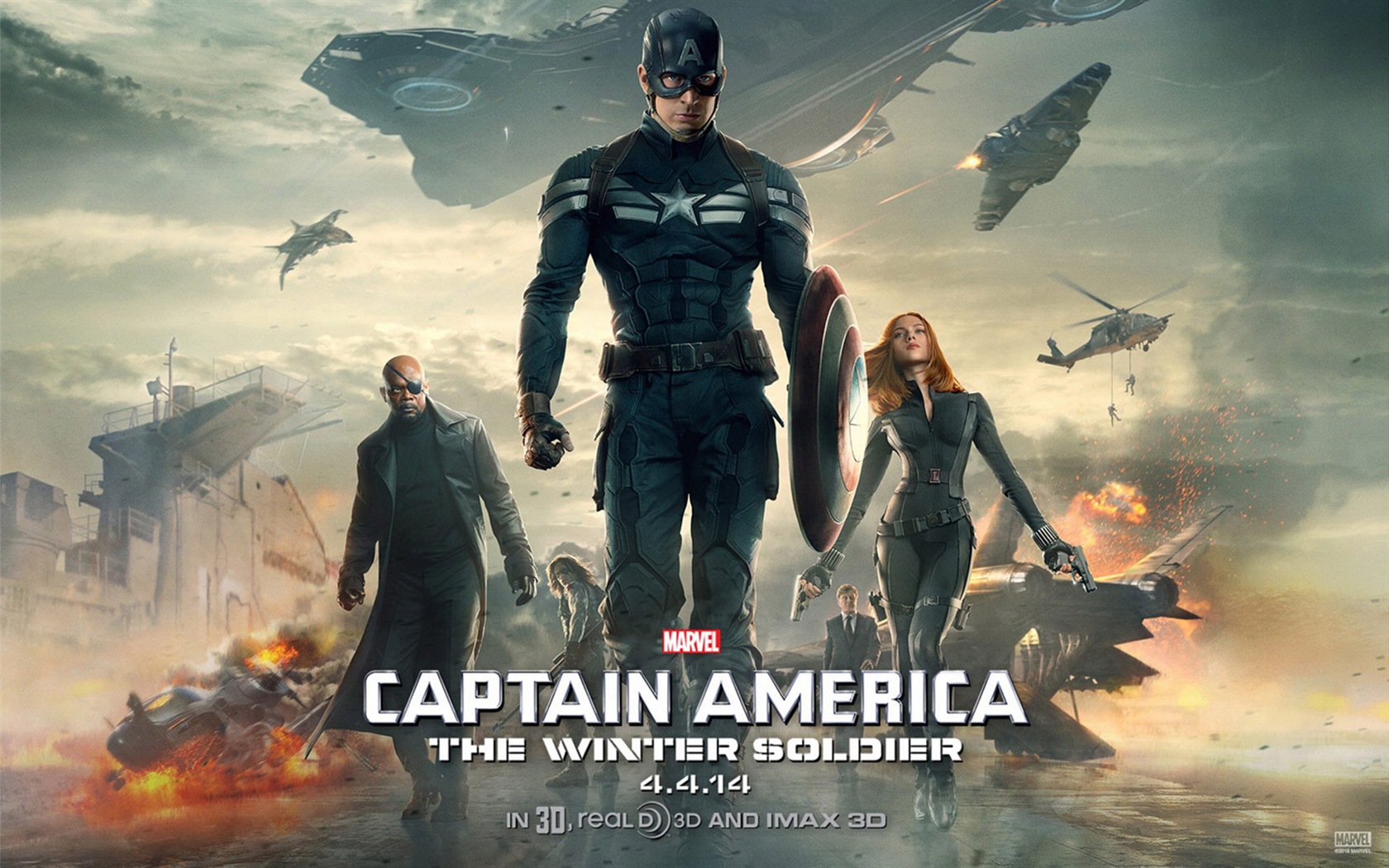 Captain America: The Winter Soldier HD tapety na plochu #1 - 1680x1050