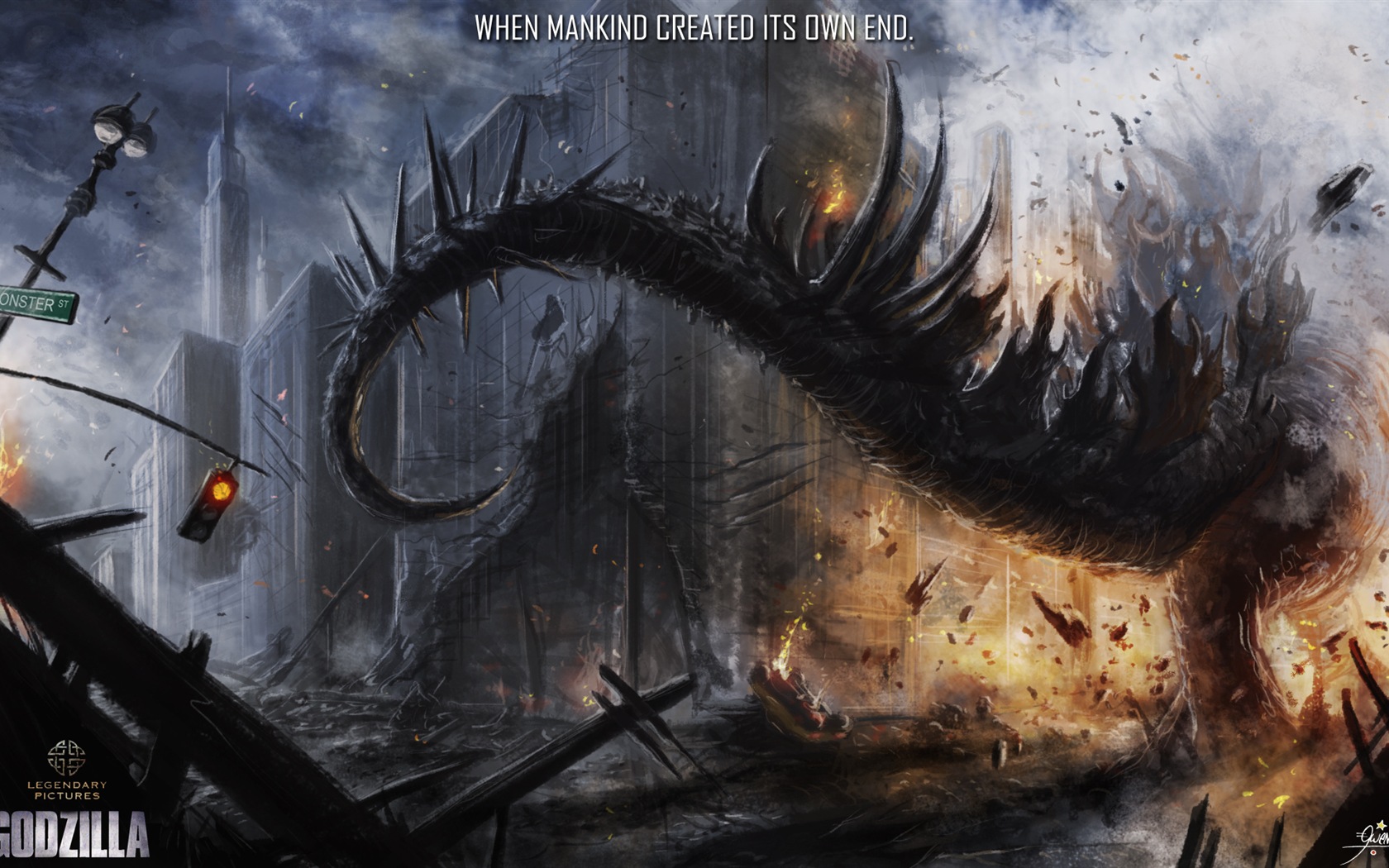 Godzilla 2014 Film HD Wallpaper #10 - 1680x1050