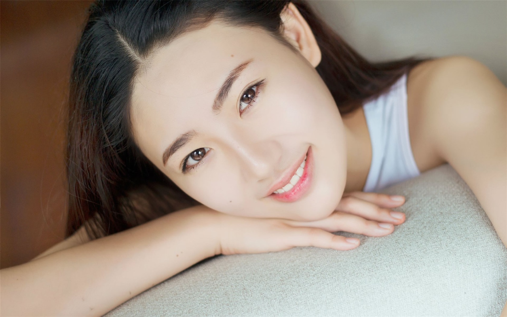 Čisté a krásné asijské dívky HD tapety na plochu #15 - 1680x1050
